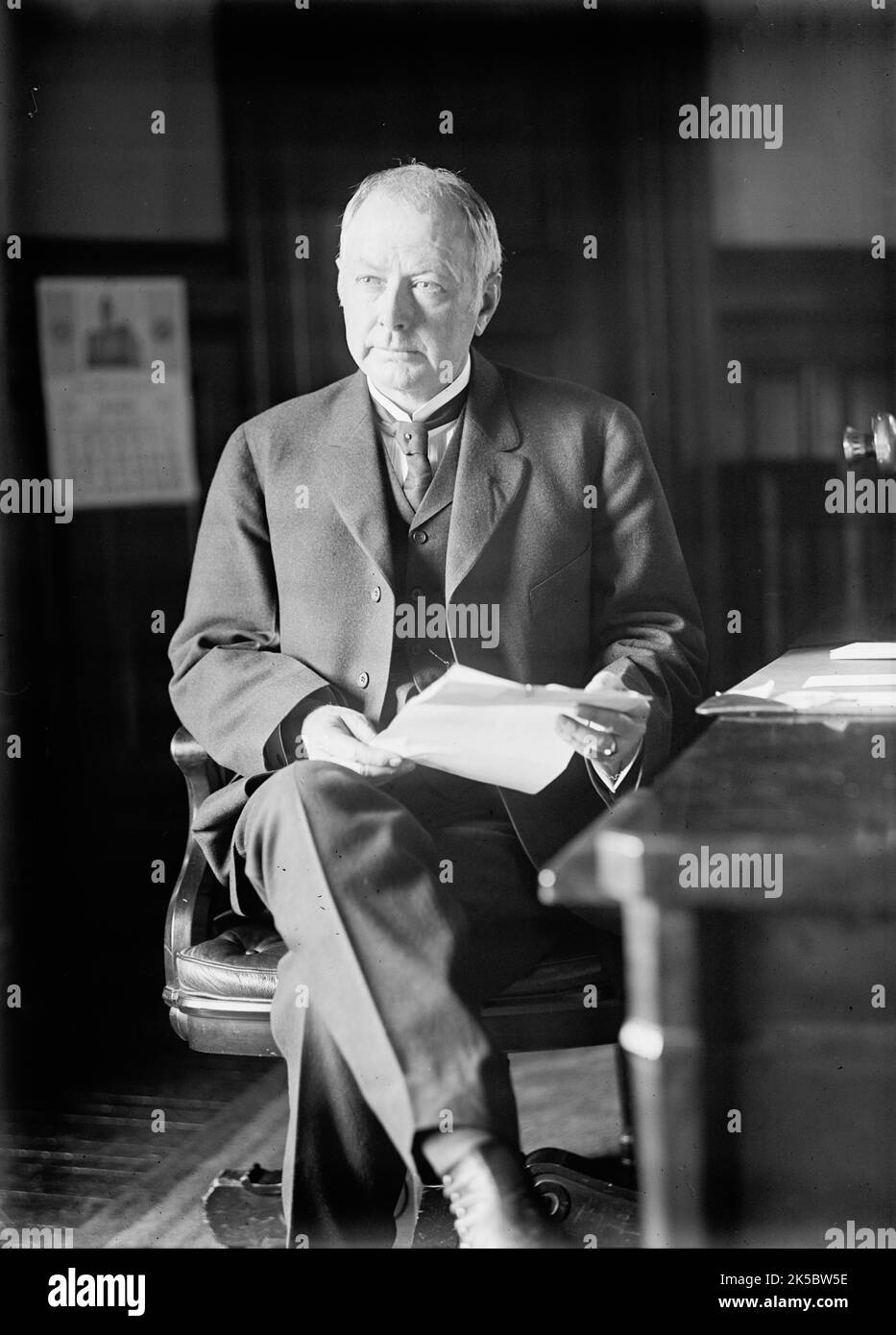 Albert Sidney Burleson, Rep. Aus Texas - an der Rezeption, Post Office Department, 1913. Vertreter 1899-1913; Generalpostmeister, 1913-1921. Stockfoto