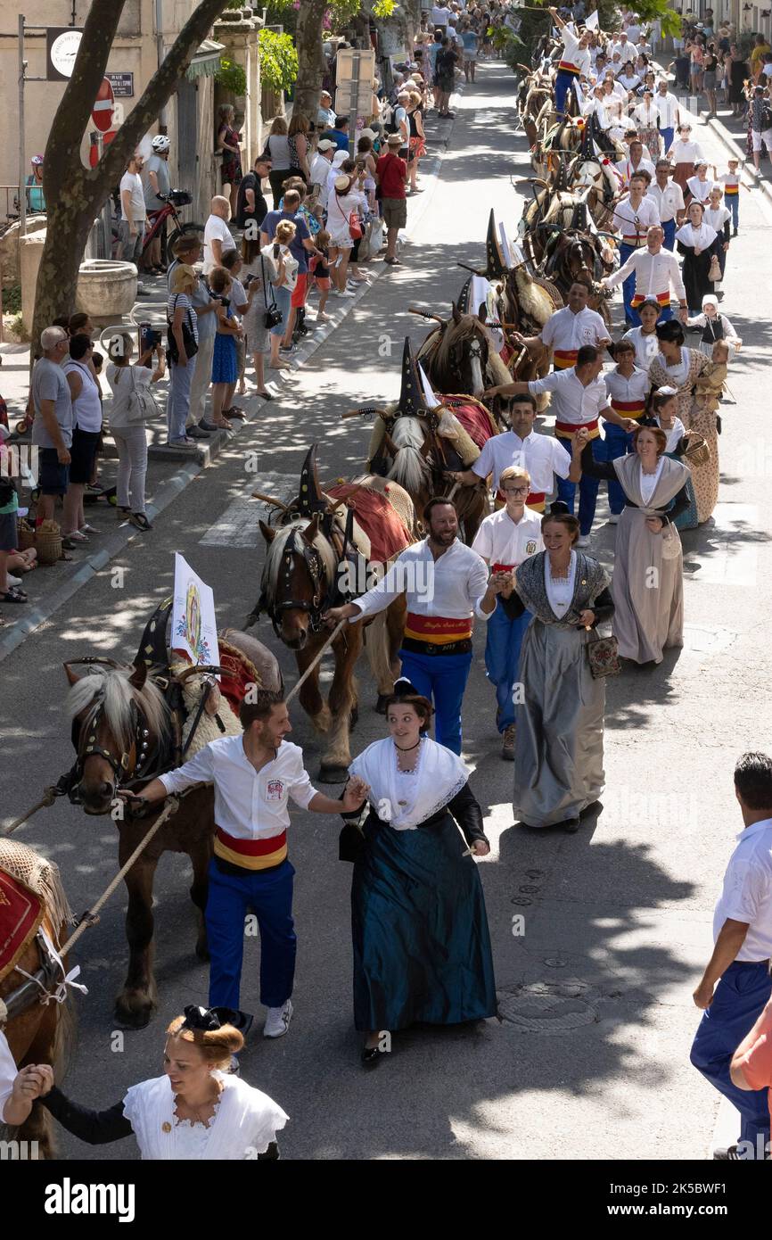Carreto Ramado Festival Maussane Frankreich Stockfoto