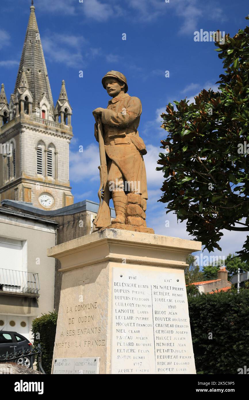 WW1 Memorial, Frankreich Stockfoto
