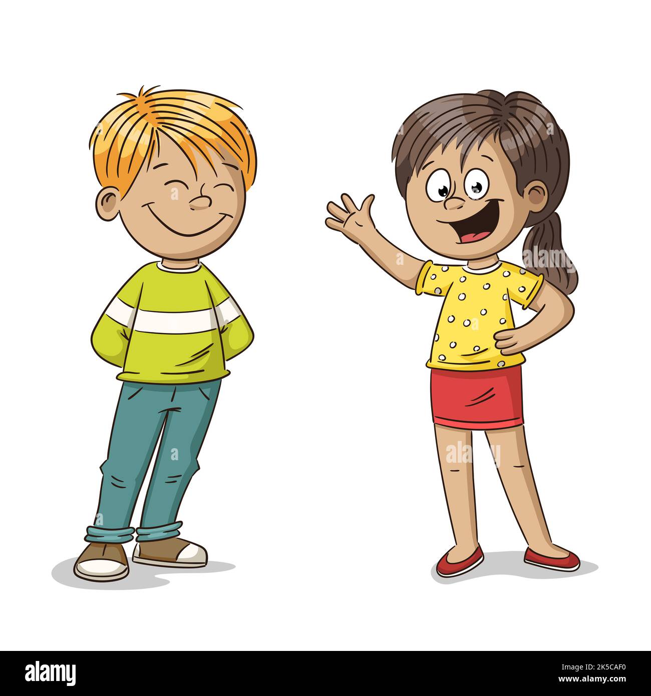 Cartoon teen boy Ausgeschnittene Stockfotos und -bilder - Alamy