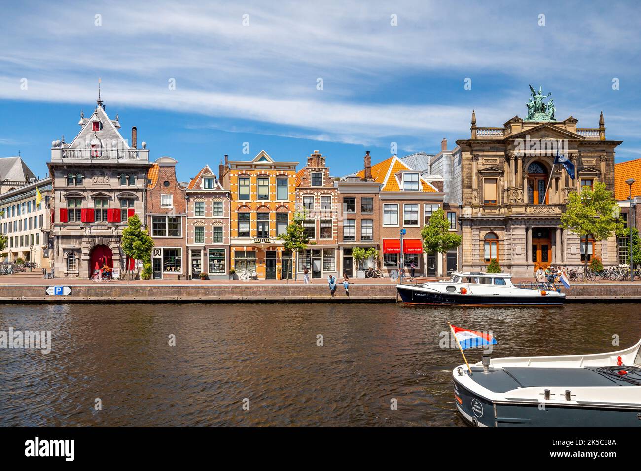 Haarlem Stadtzentrum in der Nähe von Amsterdam, Niederlande, Europa Stockfoto