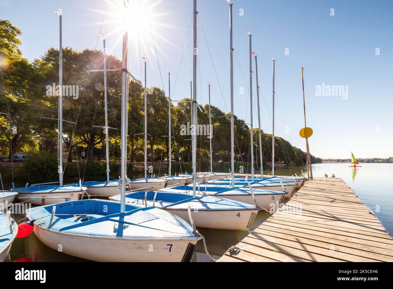 Morgen am Maschsee in Hannover, Niedersachsen, Deutschland Stockfoto