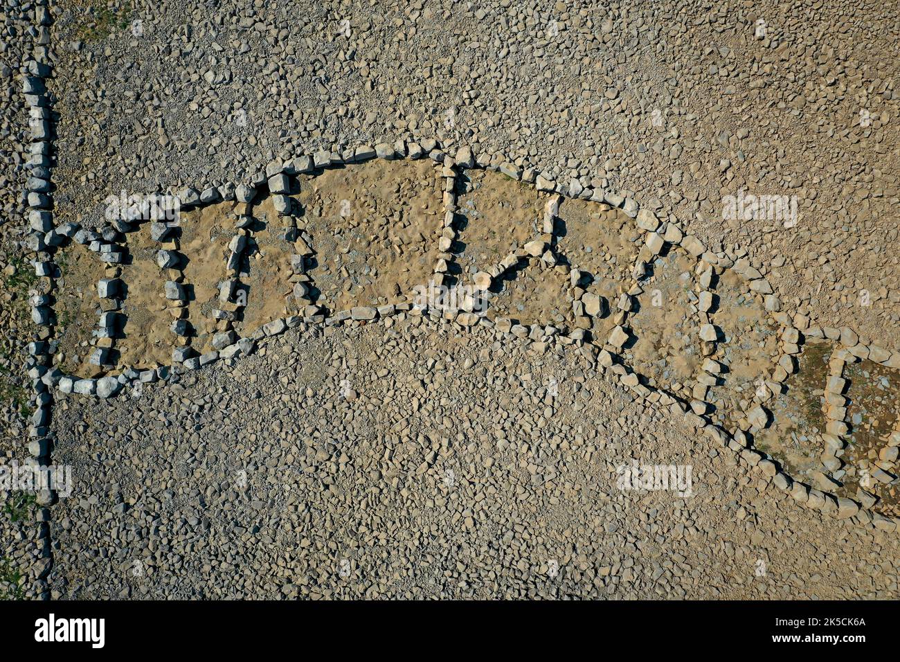 Dinslaken, Voerde, Nordrhein-Westfalen, Deutschland - Emschermündung in den Rhein. Baustelle der neuen Emschermündung. Die Mündung der Emscher in den Rhein wird von Dinslaken fast 500 Meter nördlich nach Voerde verlegt. Stockfoto
