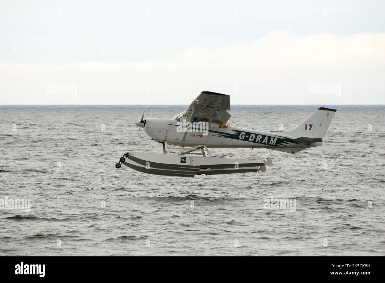 Privates Wasserflugzeug Reims-Cessna FR172F Reims Rakete auf einer schottischen Airshow in Ayrshire. Stockfoto