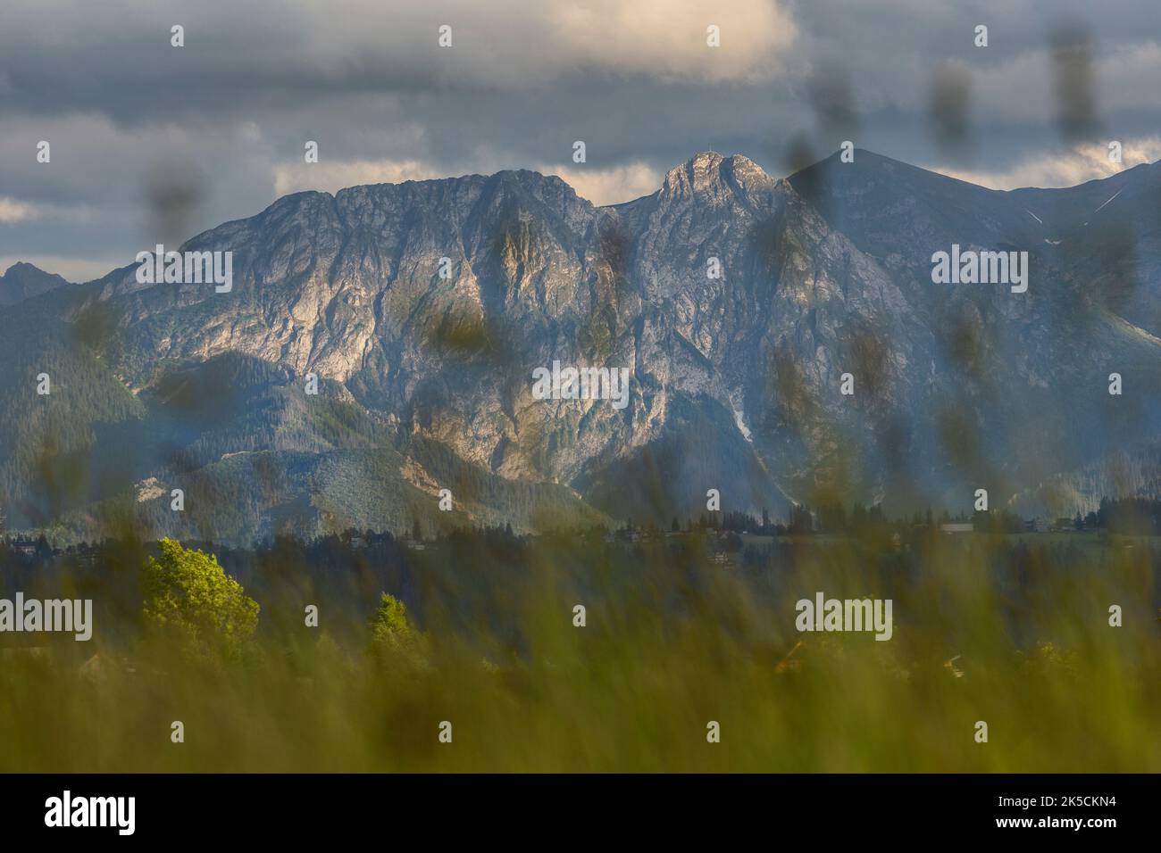 Europa, Polen, Kleinpolen, Tatra, Giewont, Blick von Bachledowka Stockfoto