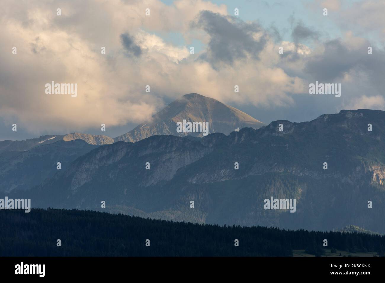 Europa, Polen, Kleinpolen, Tatra, Podhale, Blick von Bachledowka Stockfoto