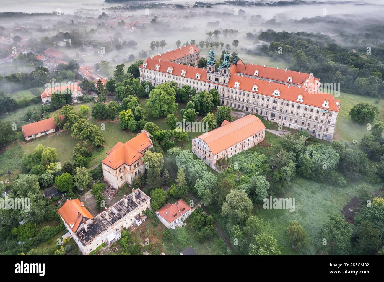 Europa, Polen, Niederschlesien, Kloster Lubiaz, Kloster Leubus Stockfoto