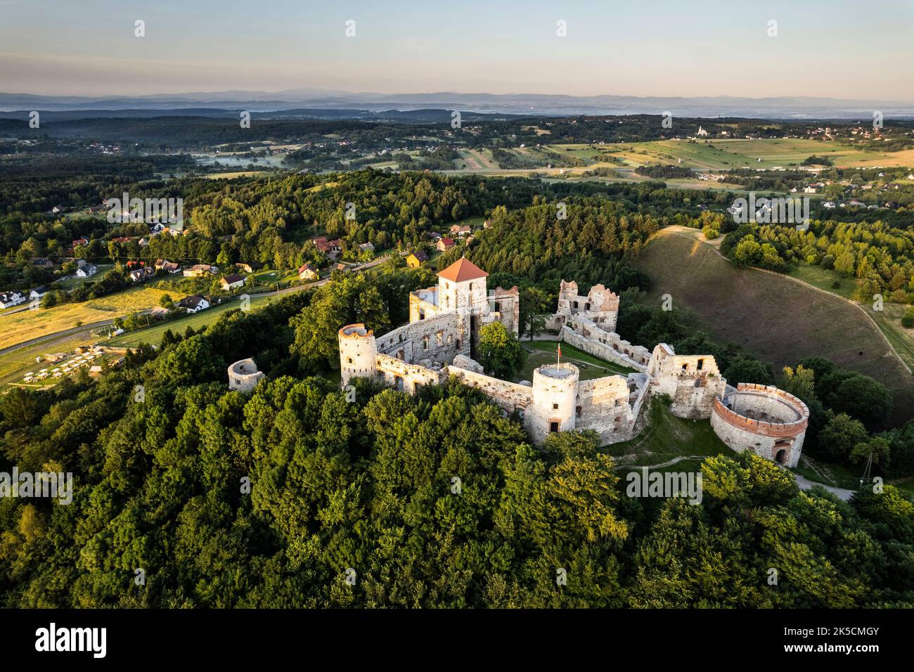 Europa, Polen, Woiwodschaft Kleinpolen, Schloss Tenczyn Stockfoto