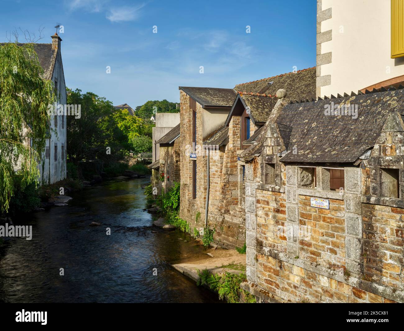 Künstlerkolonie Pont-Aven, Wiege des Impressionismus, Bretagne, Frankreich Stockfoto