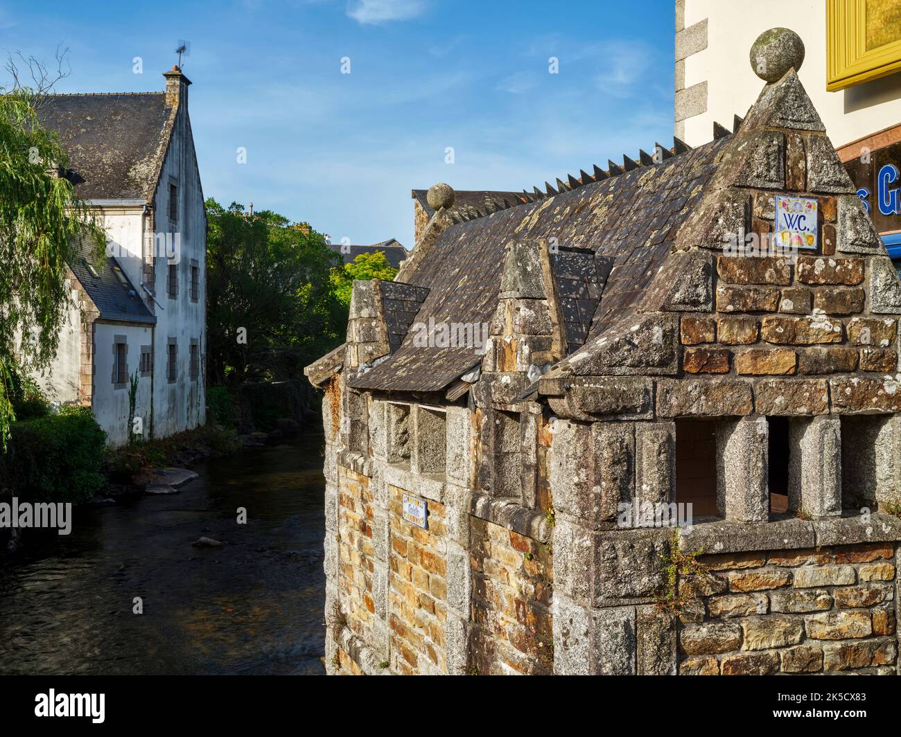 Künstlerkolonie Pont-Aven, Wiege des Impressionismus, Bretagne, Frankreich Stockfoto