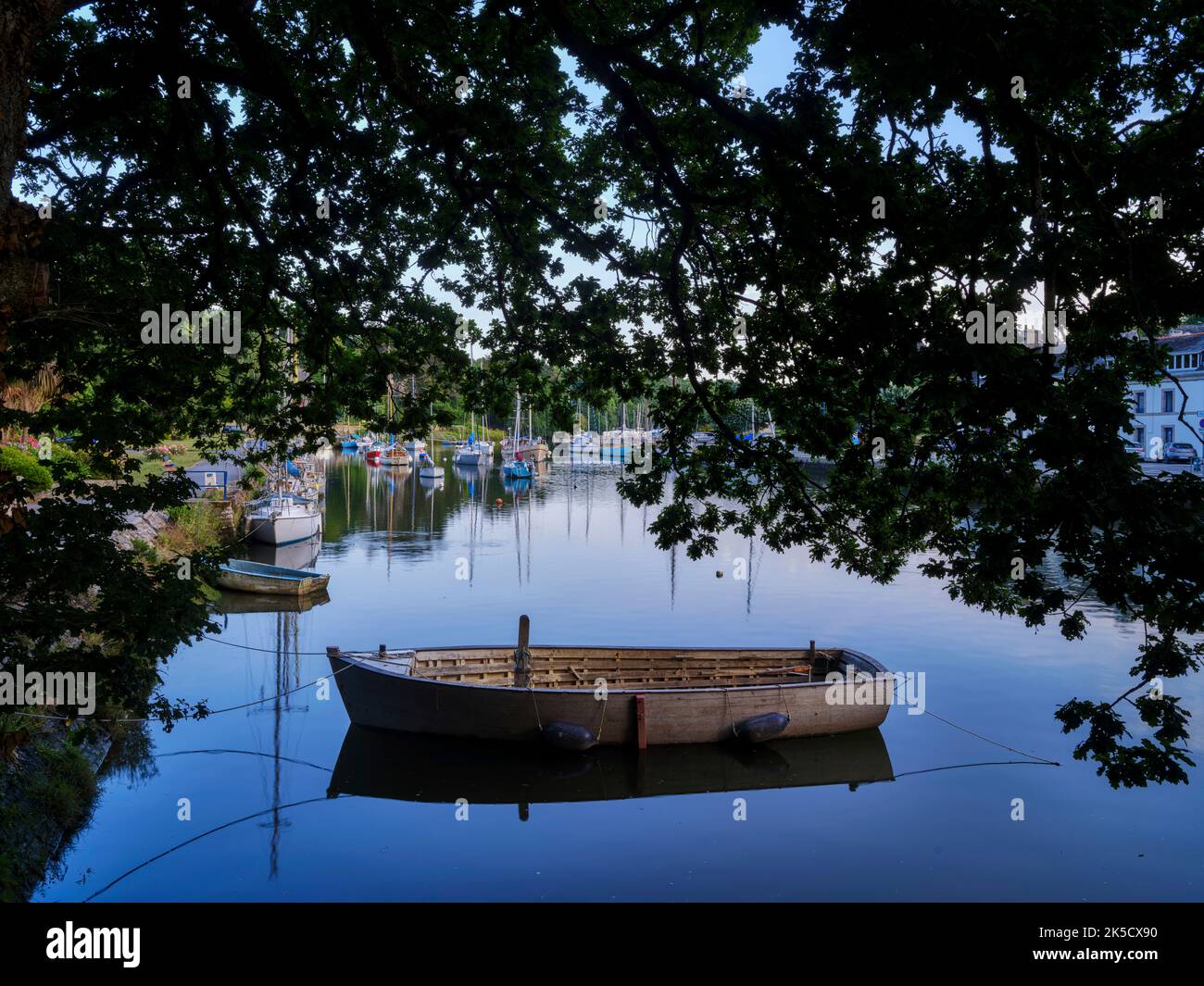 Künstlerkolonie Pont-Aven, Wiege des Impressionismus, Bretagne, Frankreich Stockfoto