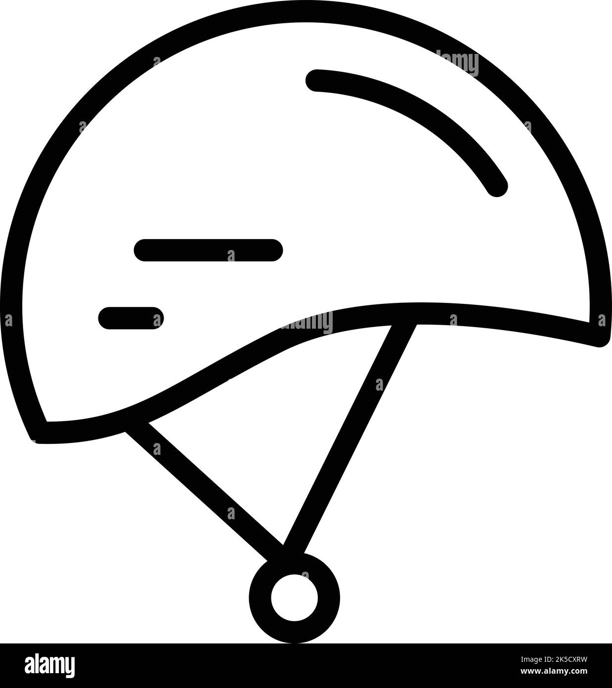 Seilpark Helm Symbol Umriss Vektor. Sportabenteuer. Klettert auf den Baum Stock Vektor