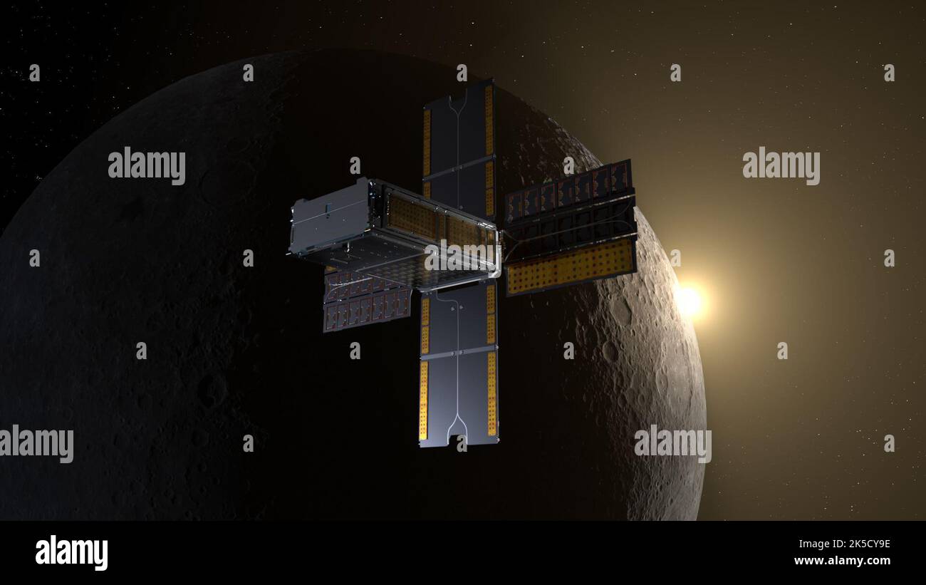 Die BioSentinelSonde tritt in eine Flugbahn des Mondes in eine heliozentrische Umlaufbahn ein