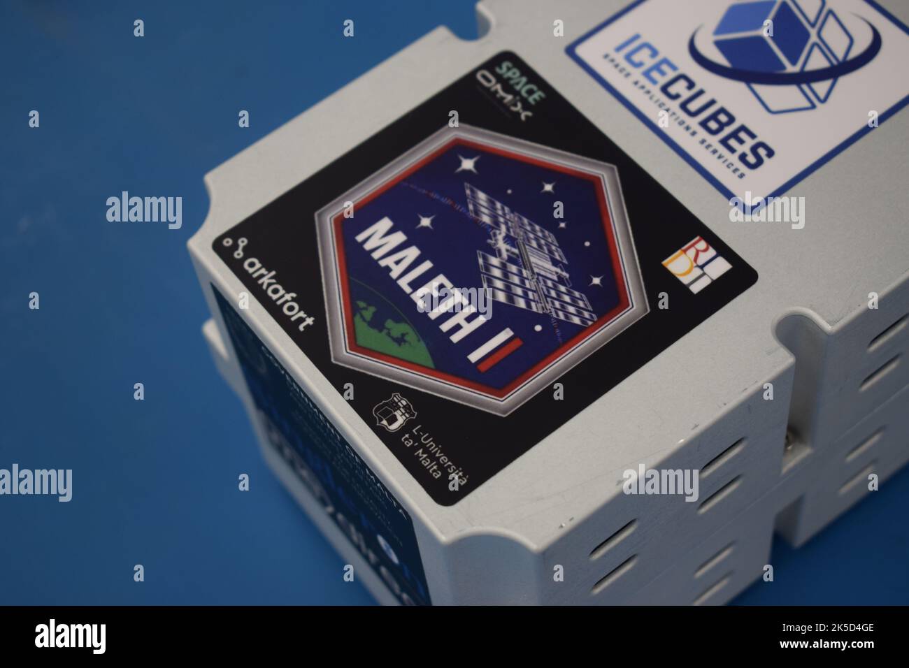Der Maleth-II-Missionspatch repräsentiert die SPX-25-Mission. Stockfoto