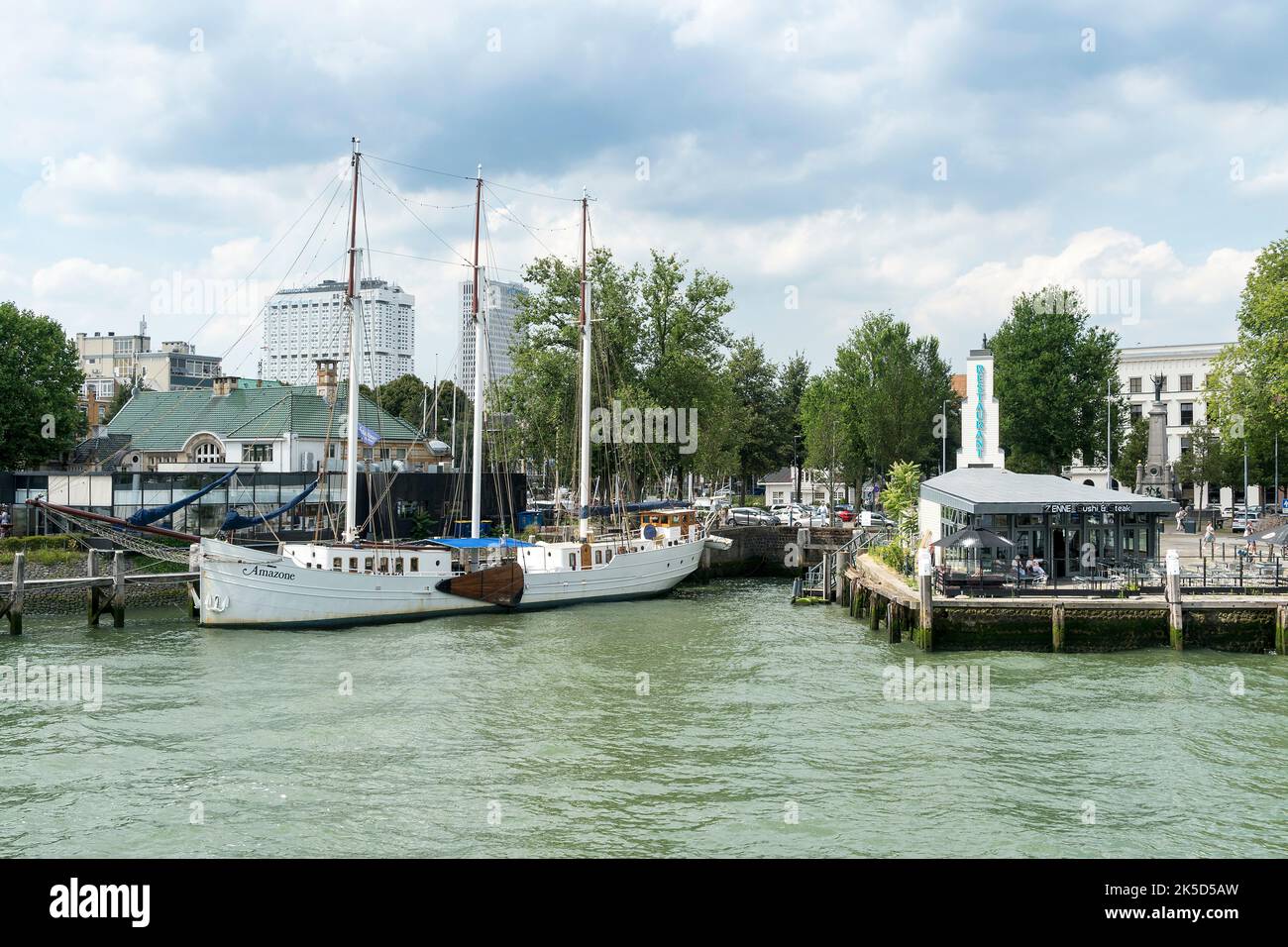 Niederlande, Rotterdam, Hafenrundfahrt, Veerhaven Stockfoto