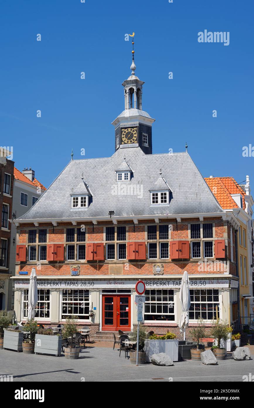 Gebäude der alten Börse, Vlissingen, Walcheren, Zeeland, Niederlande Stockfoto