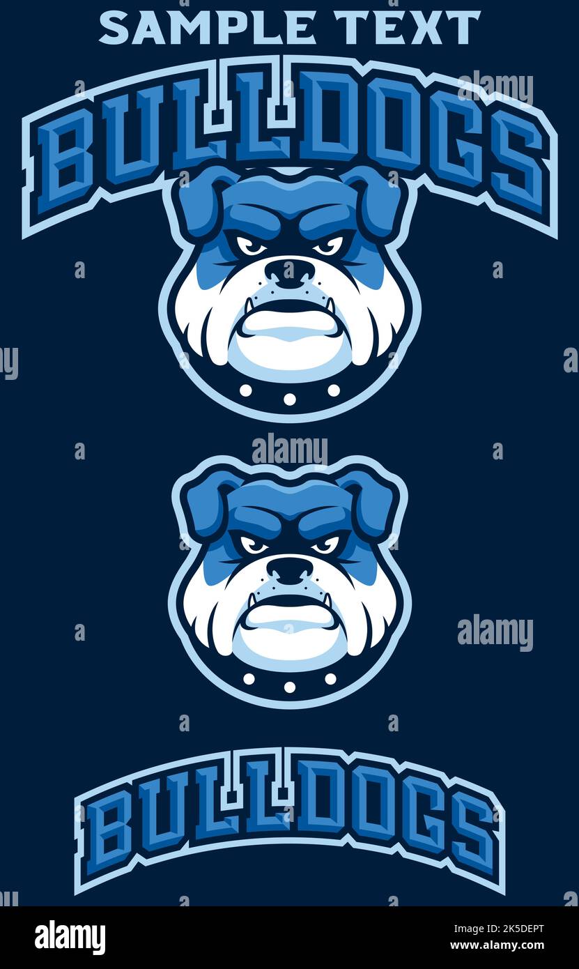 Bulldogs Team Mascot Stock Vektor