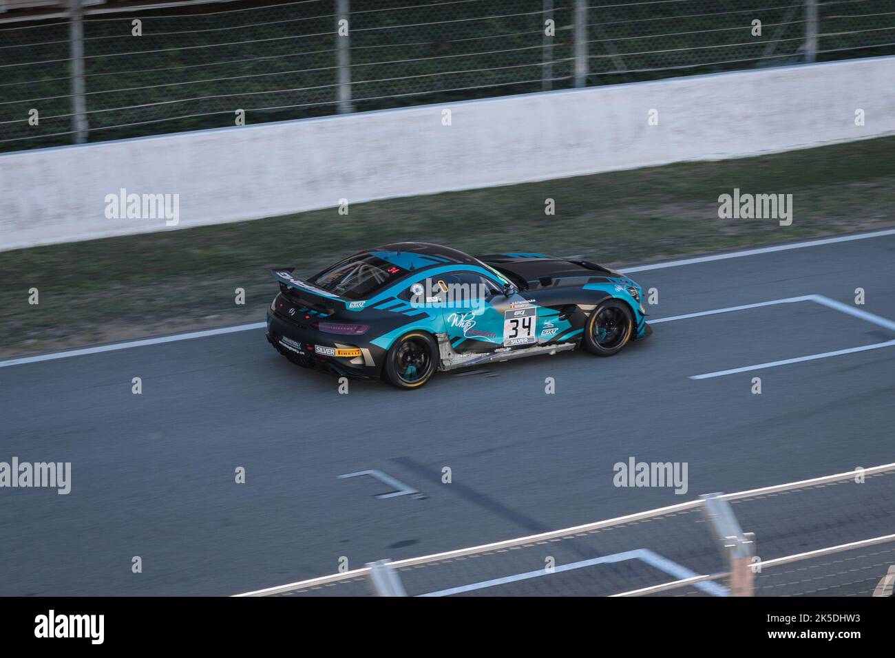 1. Oktober 2022: Mercedes AMG GT Racing beim Festival of Speed, Festival de Velocidad, auf der Rennstrecke von Katalonien in Barcelona, Montmelo, Spanien Stockfoto