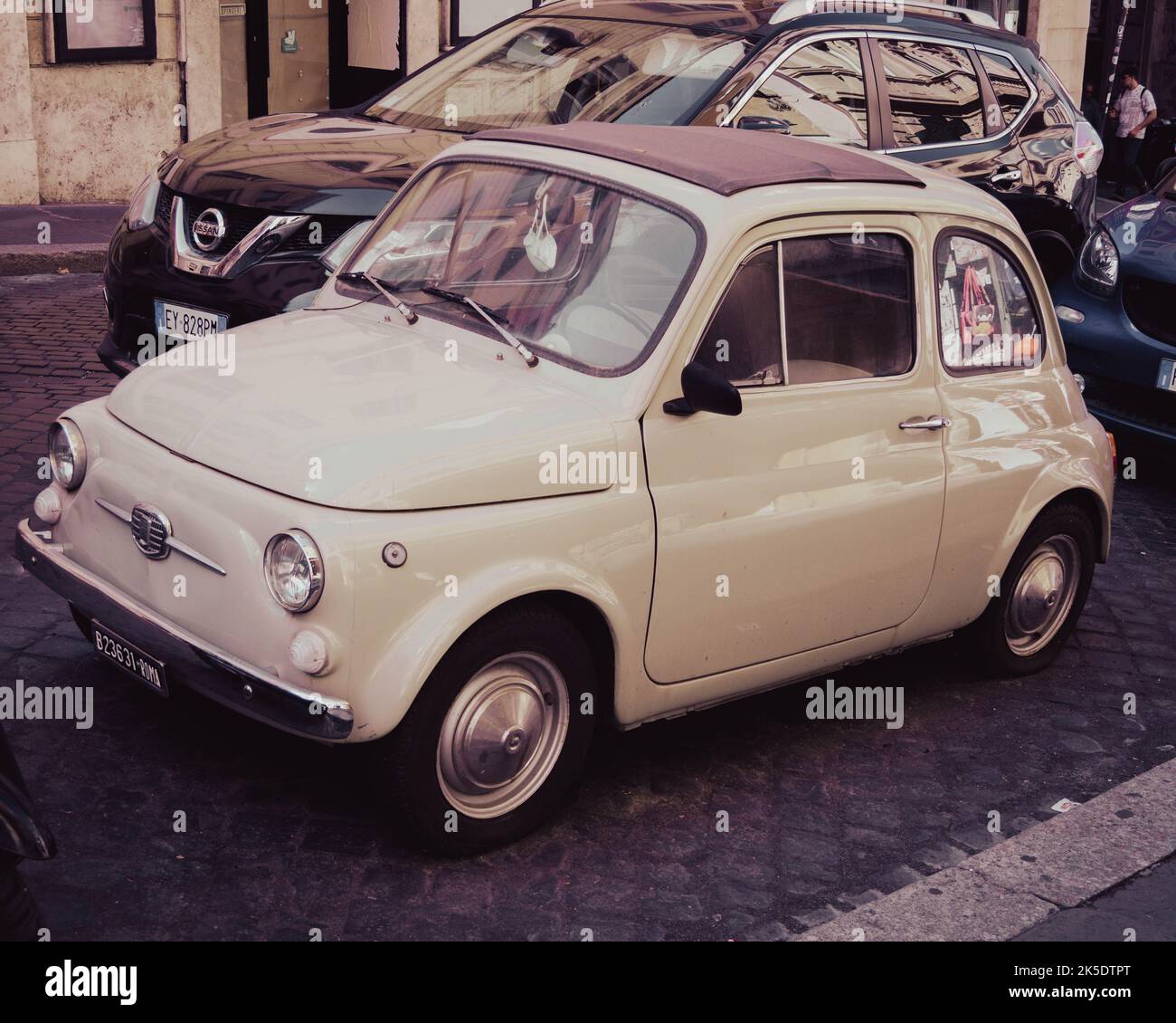 Klassischen Fiat 500 Stockfoto