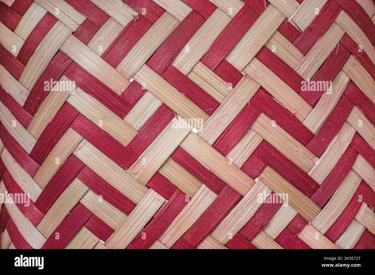 Detail eines „Double-Weave“-Korbes für den allgemeinen Gebrauch. Mississippi Band of Choctaw Indians. Alabama, USA Kredit: USDA/L.Cheung Stockfoto