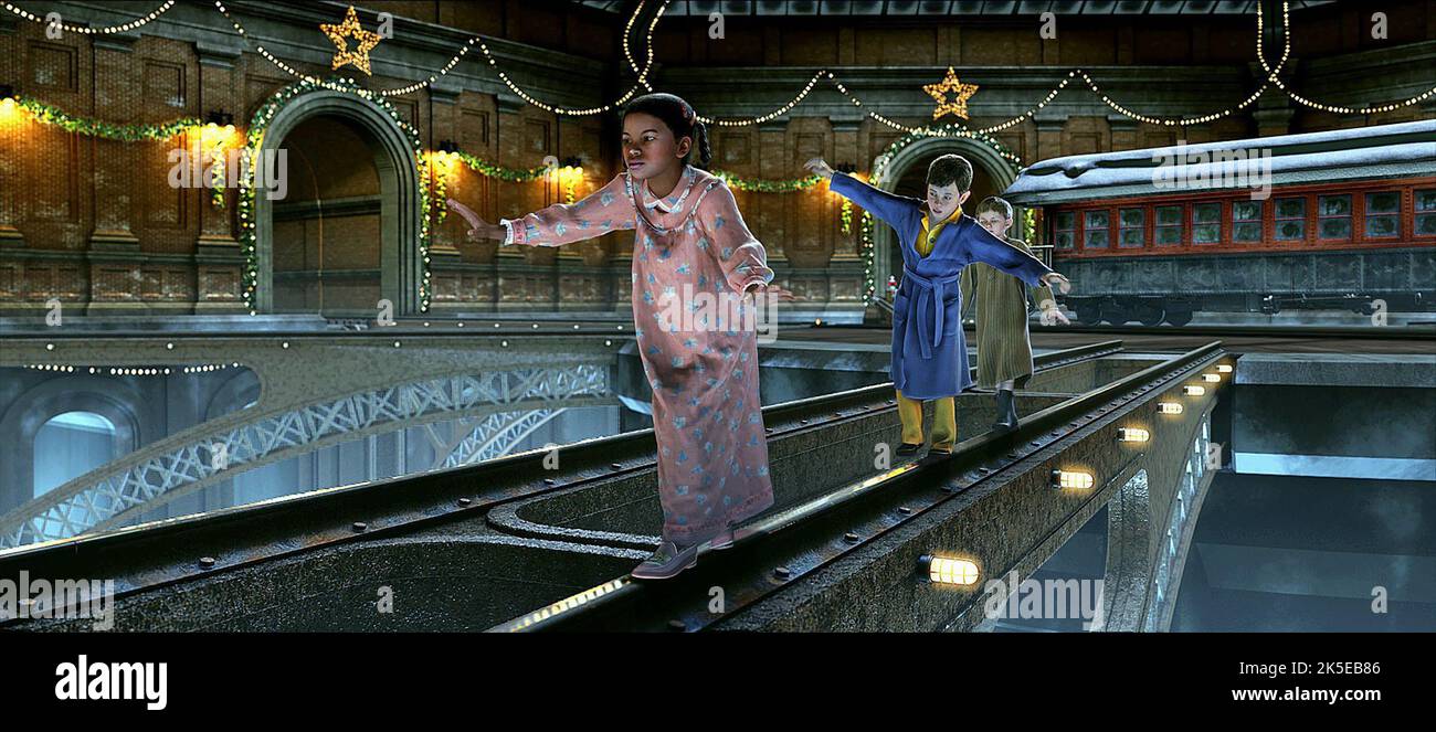 Held Mädchen, HERO BOY, einsame Junge, der POLAR EXPRESS, 2004 Stockfoto