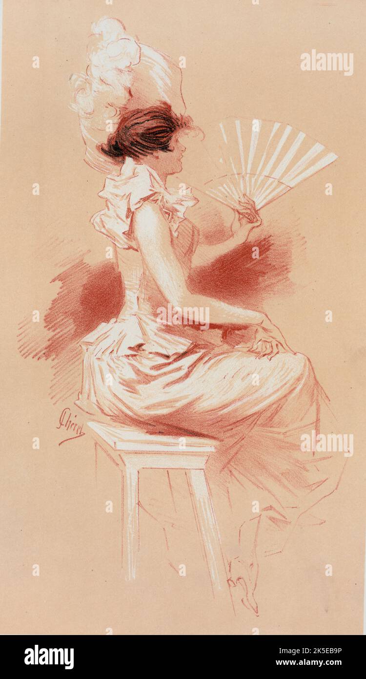 Dessin original pour les „Ma&#xee;tres de l'Affiche“, c1897. [Herausgeber: Imprimerie Chaix; Ort: Paris] Stockfoto