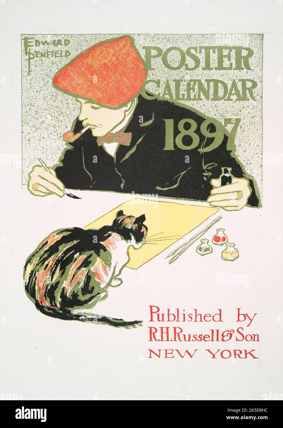 Poster Calendar 1897, Published by R.H.Russell &amp; Son New York, c1897. [Herausgeber: Harper Publications; Ort: New York] Stockfoto