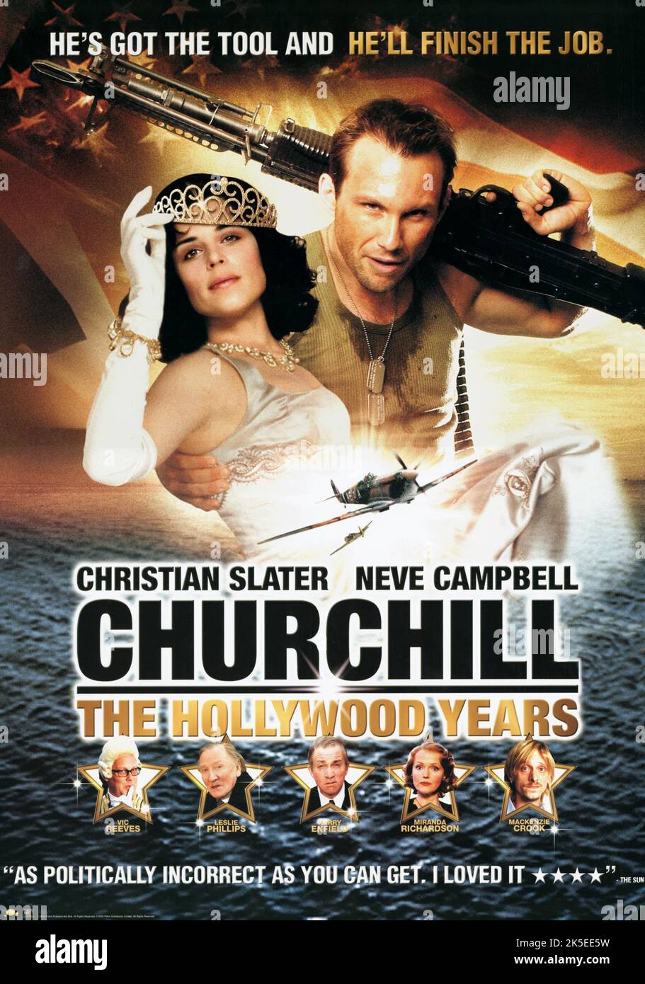 FILMPLAKAT, CHURCHILL: THE HOLLYWOOD YEARS, 2004 Stockfoto