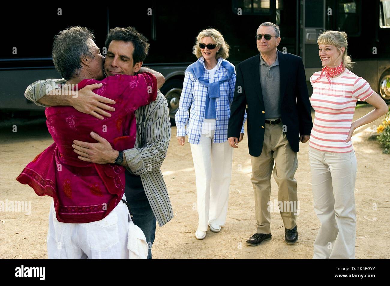 HOFFMAN, STILLER, DANNER, NIRO, POLO, MEET THE FOCKERS, 2004 Stockfoto