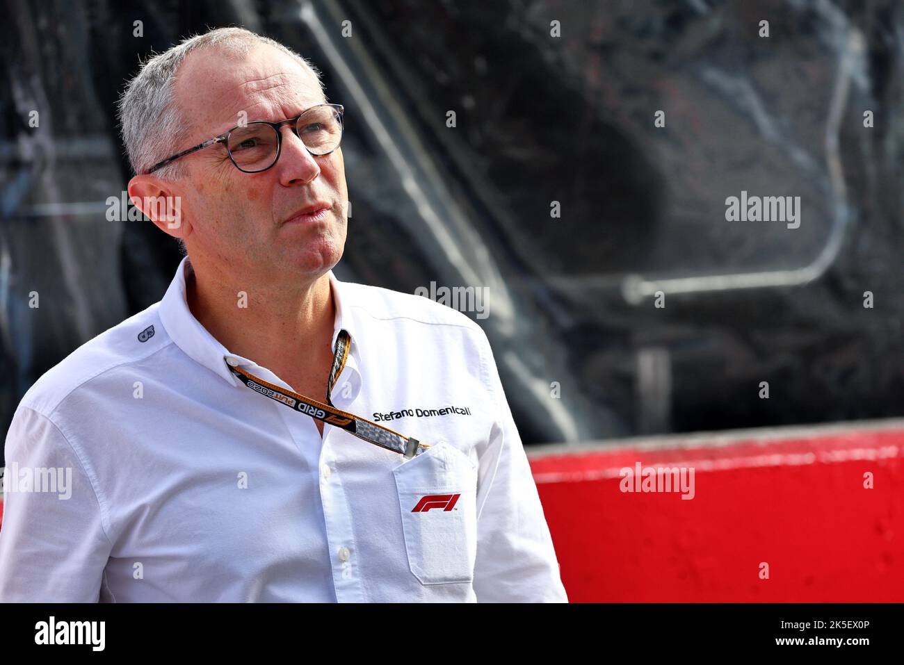 Suzuka, Japan. 08. Oktober 2022. Stefano Domenicali (ITA) Formel-1-Präsident und CEO. 08.10.2022. Formel 1 Weltmeisterschaft, Rd 18, Großer Preis Von Japan, Suzuka, Japan, Qualifizierender Tag. Bildnachweis sollte lauten: XPB/Press Association Images. Quelle: XPB Images Ltd/Alamy Live News Stockfoto