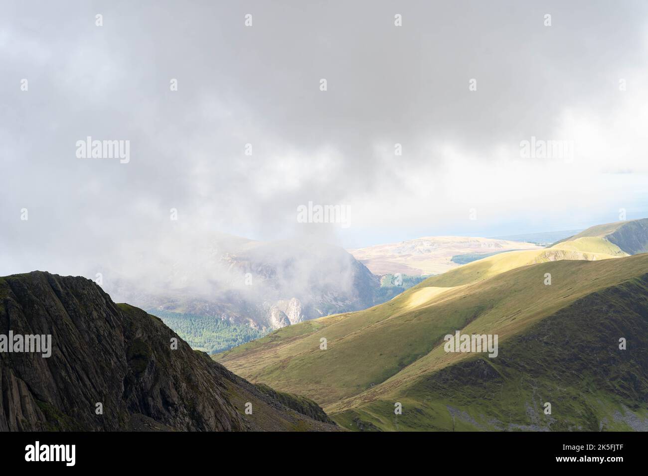 Snowdon/Yr Wyddfa, Eryri/Snowdonia National Park, Wales, Großbritannien Stockfoto