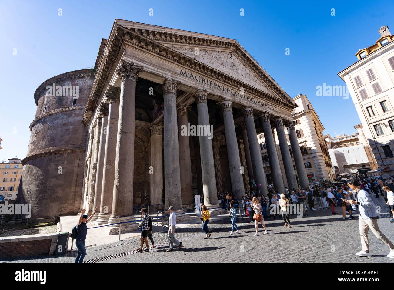 Pantheon (Basilika Santa Maria ad Martyres oder Basilika St. Maria und die Märtyrer), römisch-katholische Basilika, Rom, Italien Stockfoto