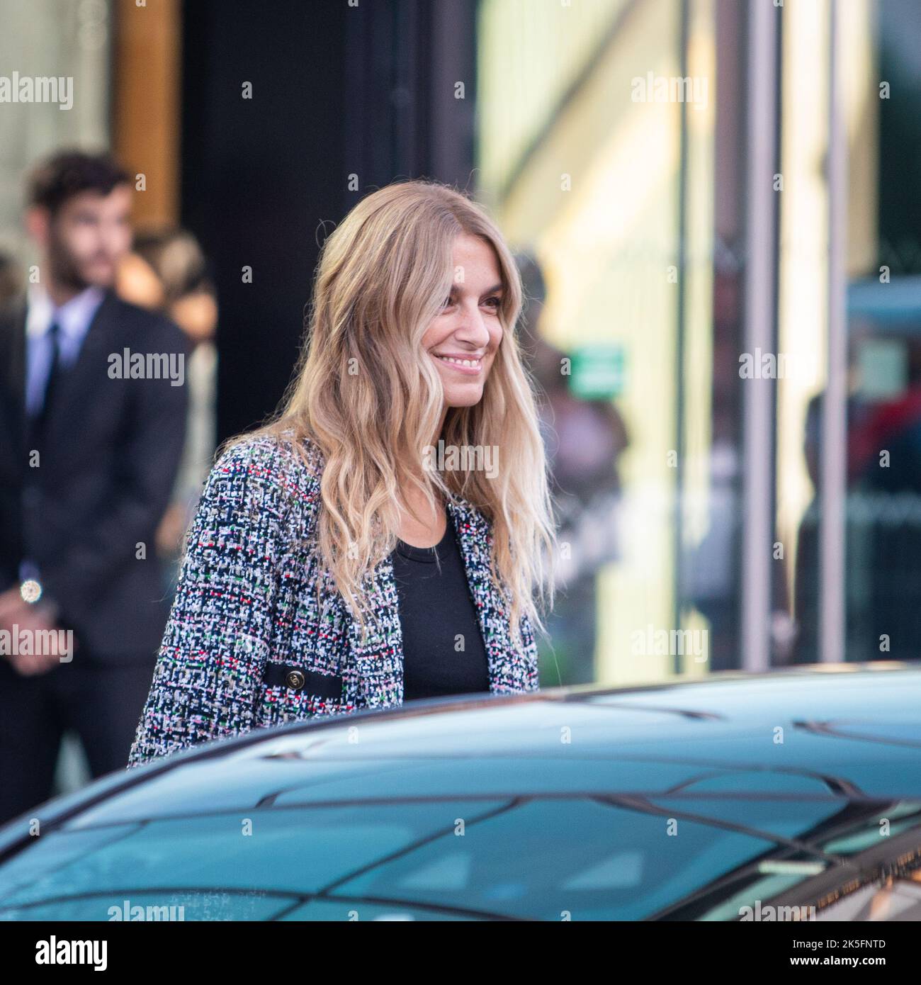 Die französische Schauspielerin Joana Preiss bei der Chanel Womenswear Frühjahr/Sommer 2023 Show PARIS FASHION WEEK - OKTOBER 4 2022 Stockfoto