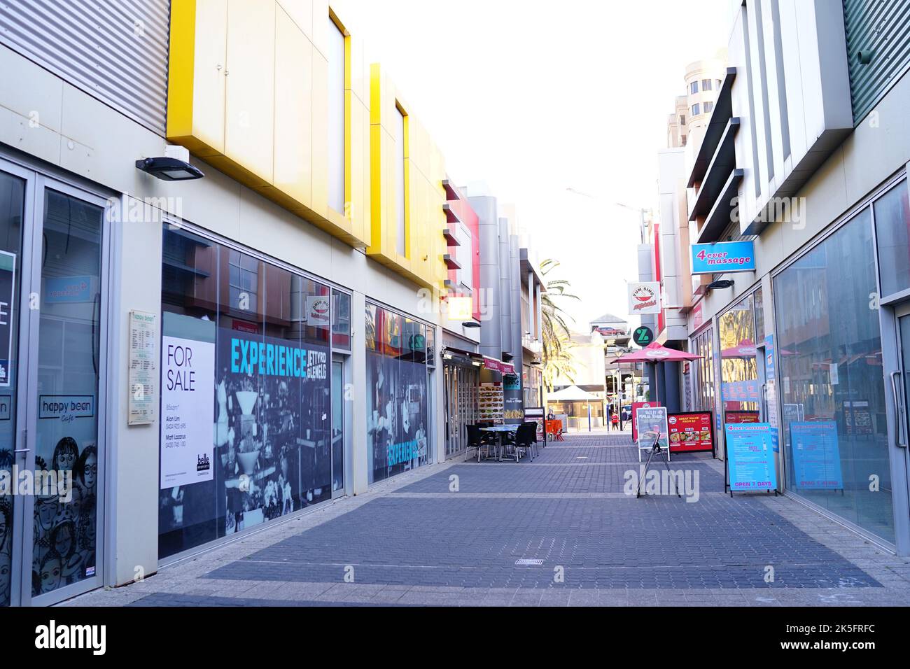 Geschäfte in Adelaide, Südaustralien Stockfoto