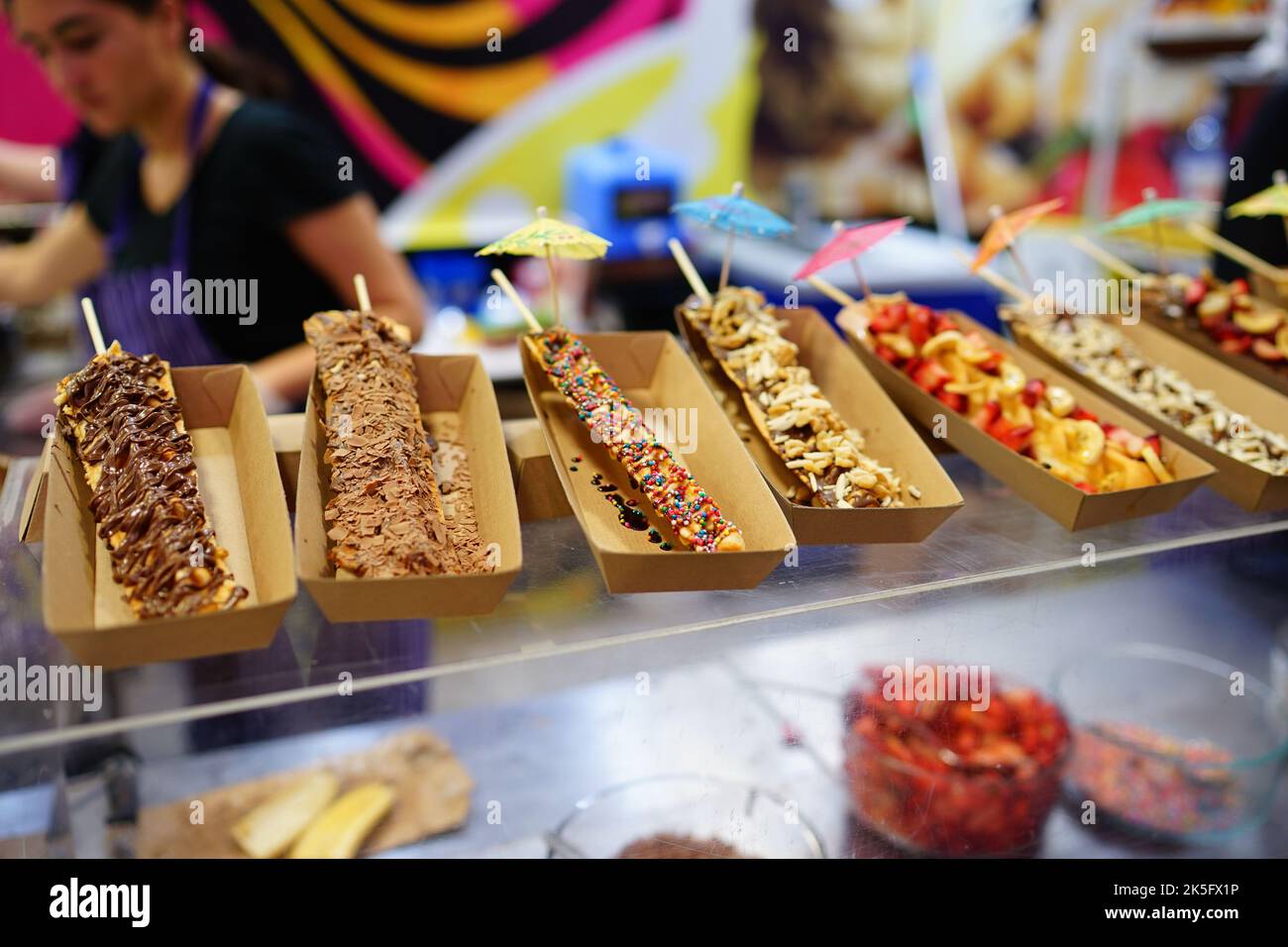 Waffeleisen im Adelaide Showground, Südaustralien Stockfoto