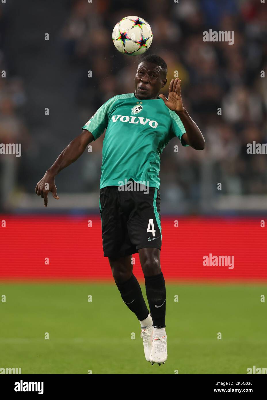 Turin, Italien, 5.. Oktober 2022. Ali Mohamed von Maccabi Haifa während des UEFA Champions League-Spiels im Allianz-Stadion in Turin. Bildnachweis sollte lauten: Jonathan Moscrop / Sportimage Stockfoto