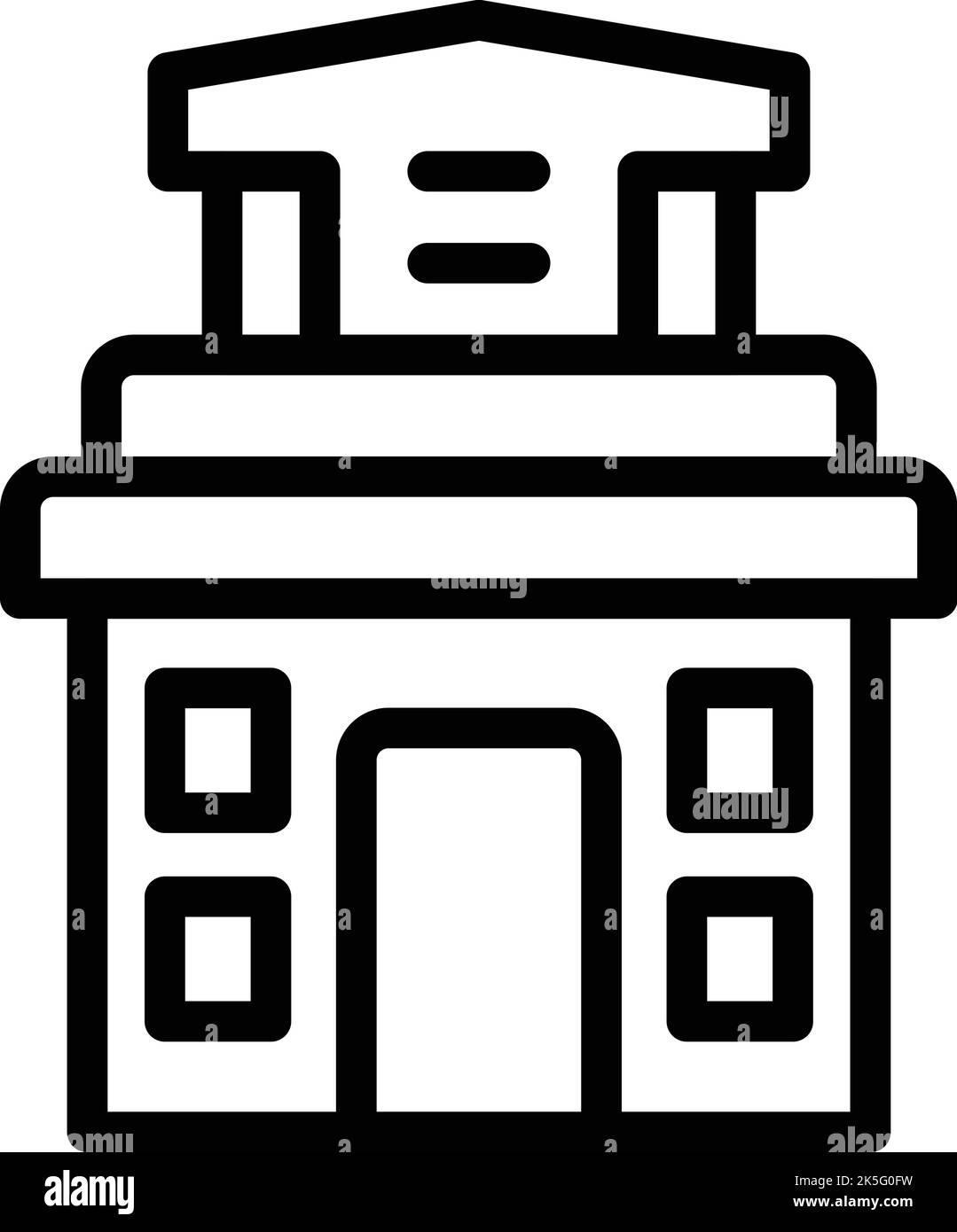 Vektor der Kontur des Symbols für dunkle Kartenbildung. Polnische Stadt. Digitale Märkte Stock Vektor