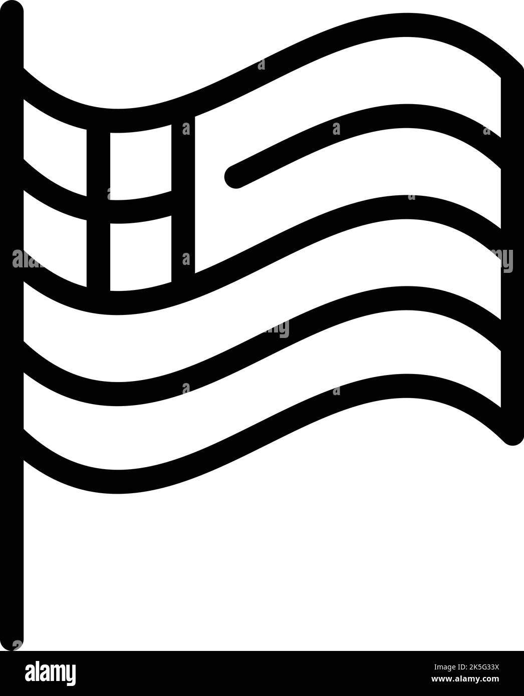 Umrissvektor für griechische Flaggensymbole. Griechischer alter Tempel. Haushalle Stock Vektor