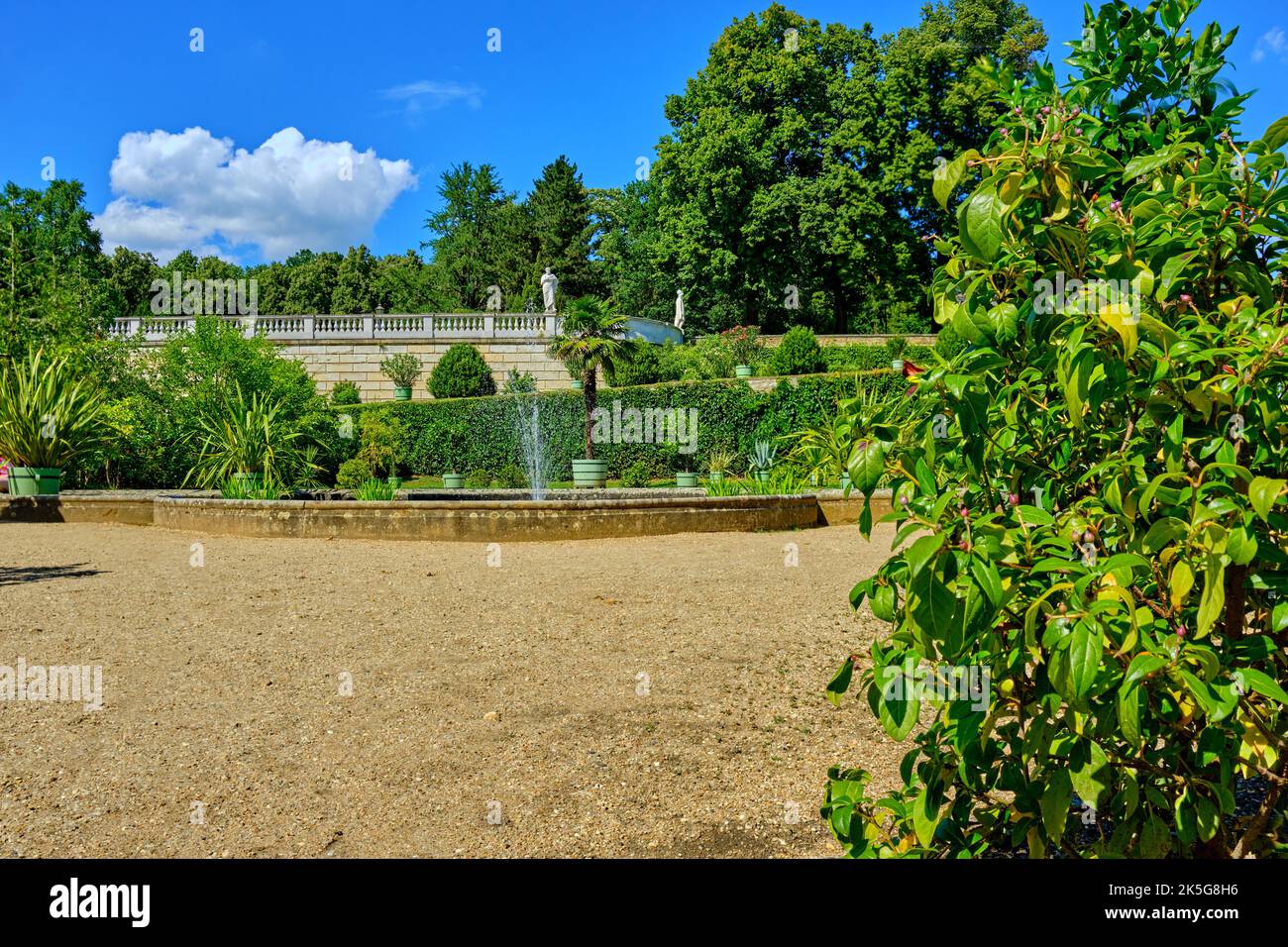 Sizilianischer Garten im Park Sanssouci, Potsdam, Brandenburg, Deutschland. Stockfoto