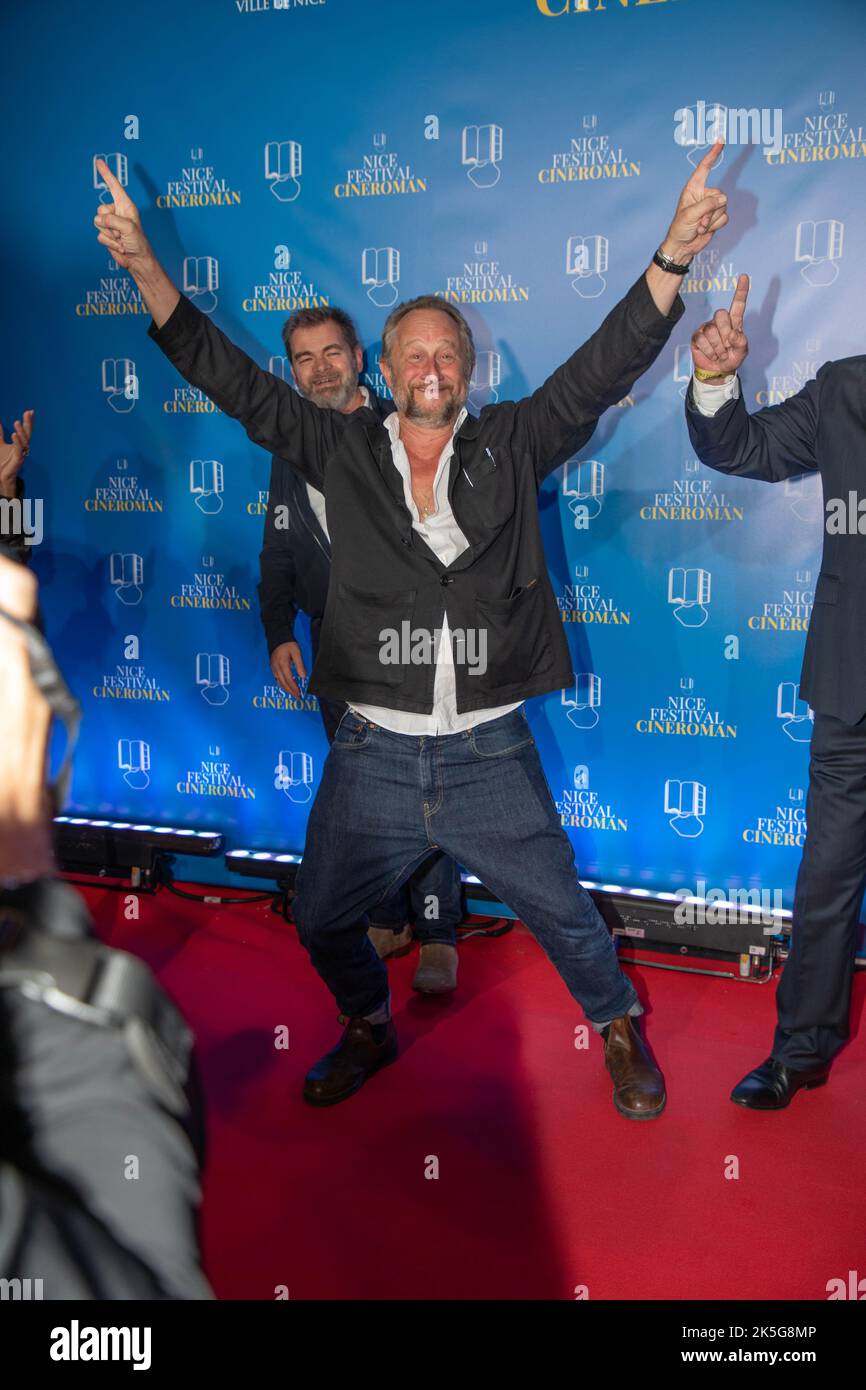 Benoit Poelvoorde sur le tapis Rouge du Festivale Cinéroman à Nizza Stockfoto