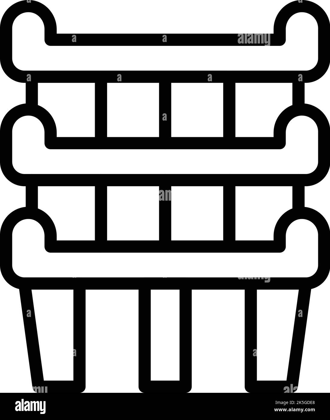 Celebration Building Symbol skizzieren Vektor. Myanmar Tag. Nationalfeiertag Stock Vektor