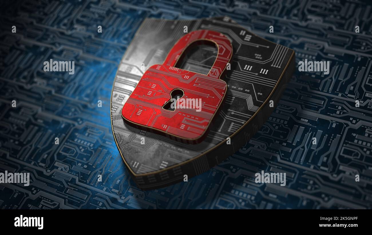 Schutz personenbezogener Daten, konzeptionelle Darstellung. Stockfoto