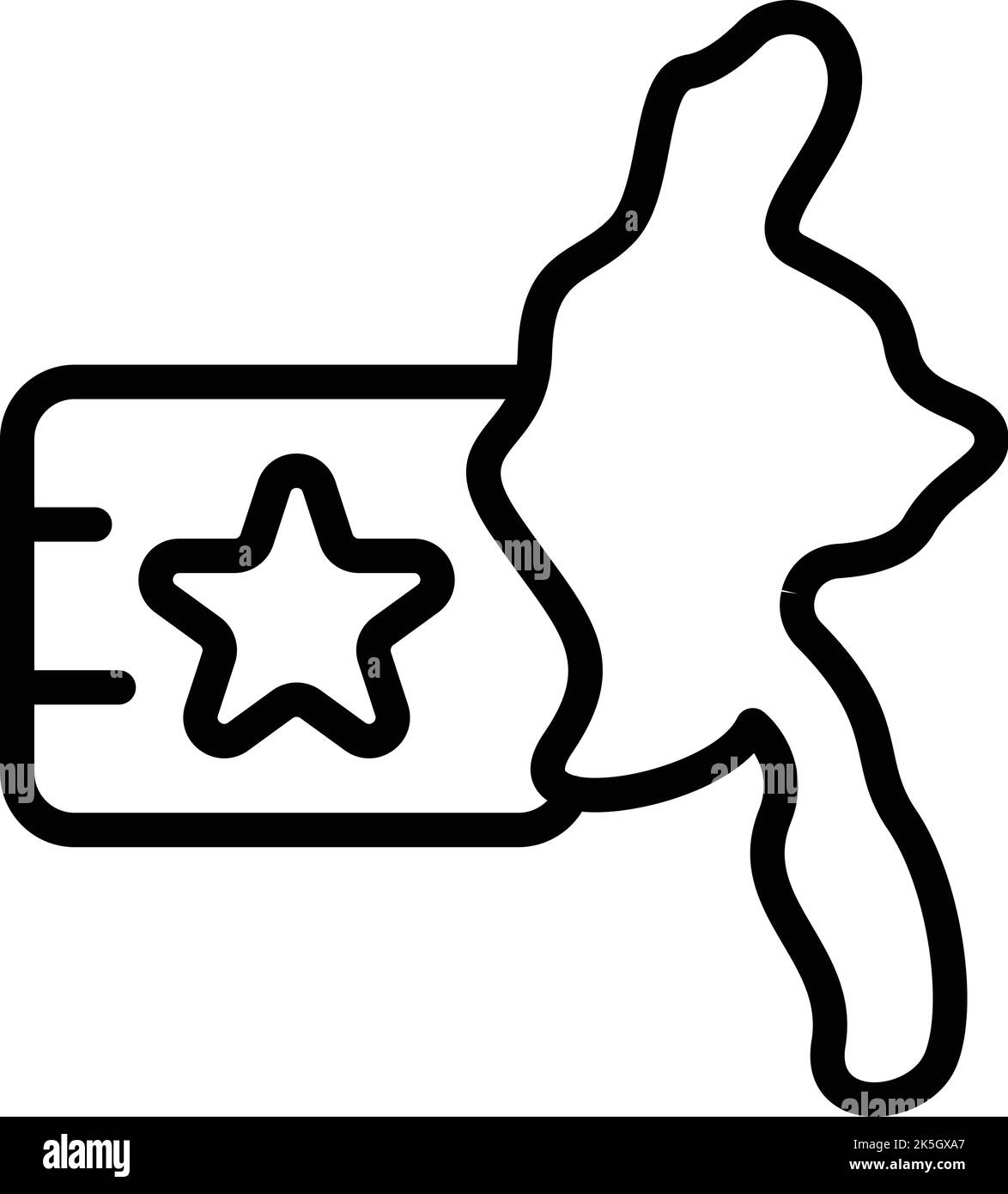 Vektor der Symbolumrisse für das Wahrzeichen von Myanmar. Nationalfeiertag. Hat-Architektur Stock Vektor