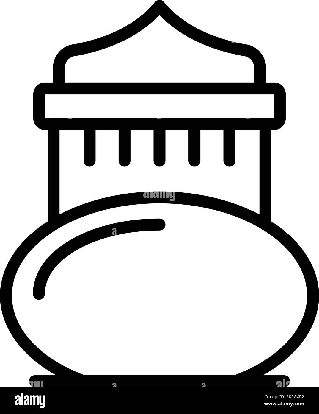 Vektor für die Darstellung der Symbole der nationalen Architektur. Kultur national. Menschen Himmel Stock Vektor