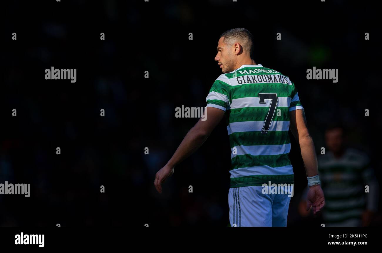 McDiarmid Park, Perth, Großbritannien. 8. Oktober 2022. Schottischer Premier League-Fußball, St. Johnstone versus Celtic: Giorgos Giakoumakis of Celtic Credit: Action Plus Sports/Alamy Live News Stockfoto