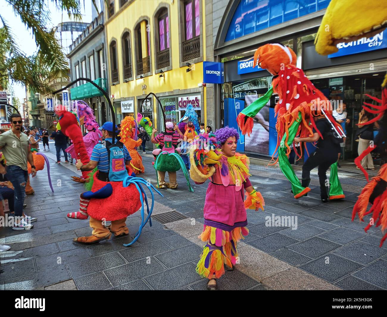 Vollmondfest teneriffa de gran Caneria,karneval auf teneriffa,teneriffa spanien,gran Caneria spanien,spanien,gran Caneria Inseln,Feier teneriffa,spanien Stockfoto