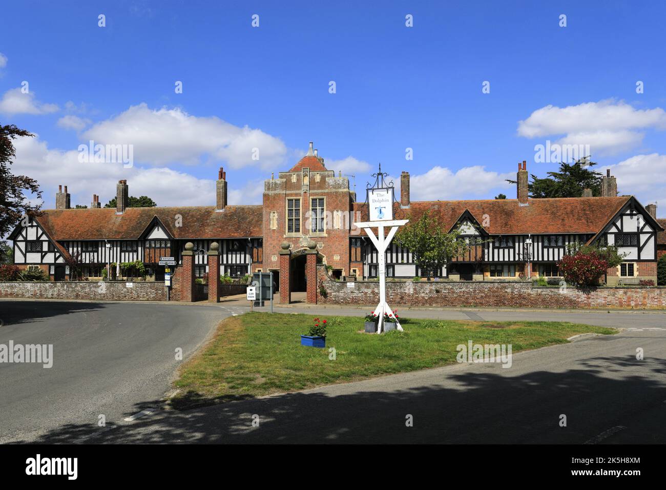 Die Margaret Ogilvie Almshouses, Thorpeness Village, Suffolk County, England Stockfoto