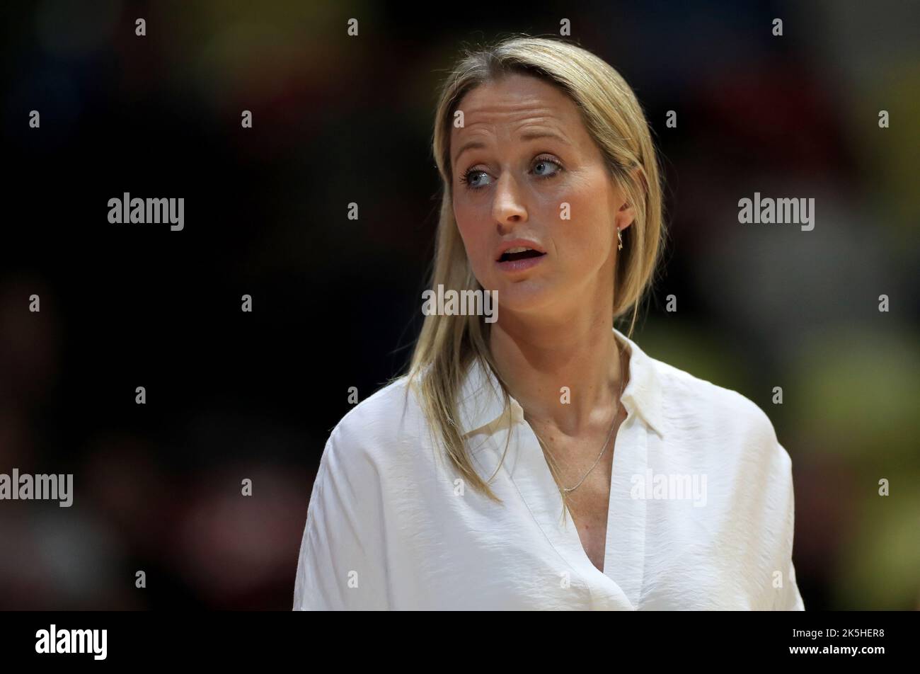 England Vitality Roses Cheftrainer Jess Thirlby beim Vitality Netball ...
