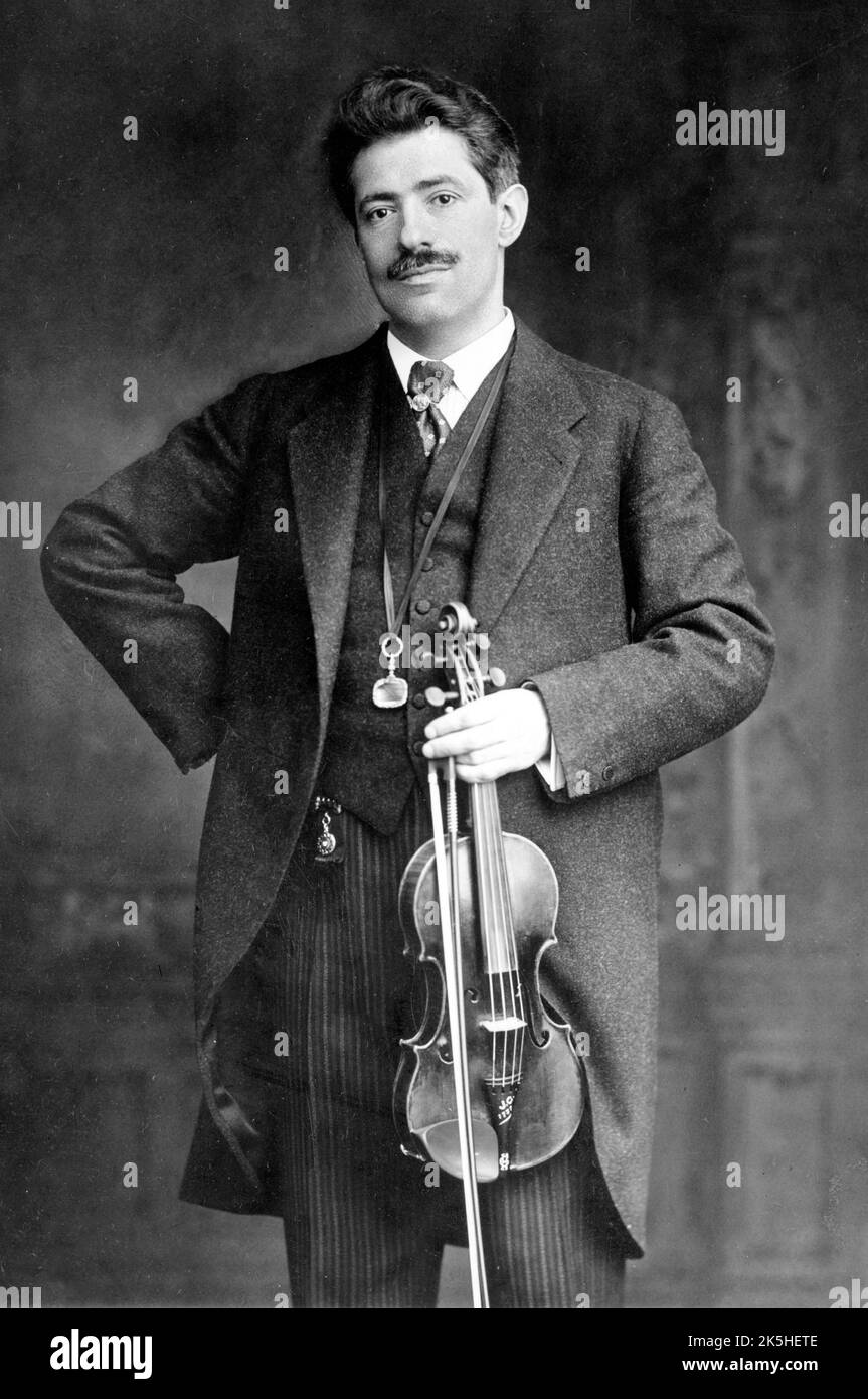 Friedrich 'Fritz' Kreisler (1875 – 1962) gebürtiger US-amerikanischer Geiger und Komponist aus Österreich. Stockfoto