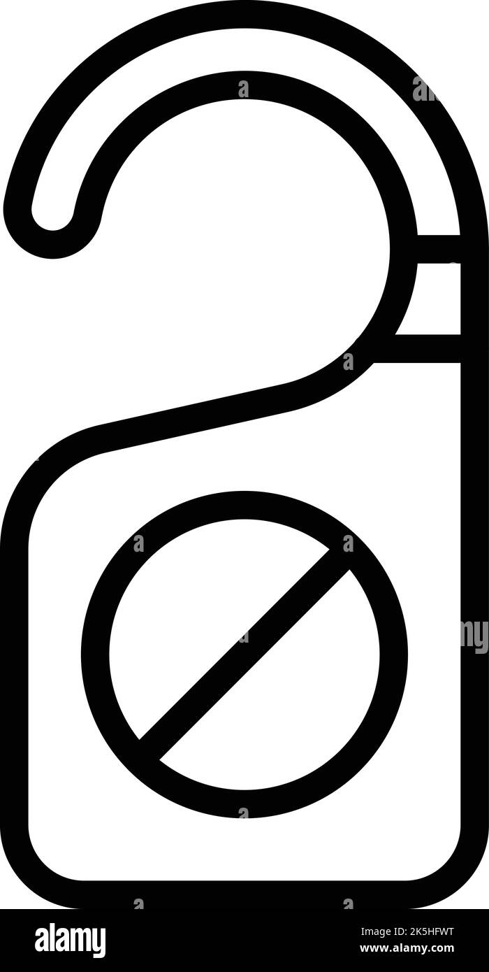 Umrissvektor für Türmarkensymbol. Kaffeebett. Getränkebuch Stock Vektor